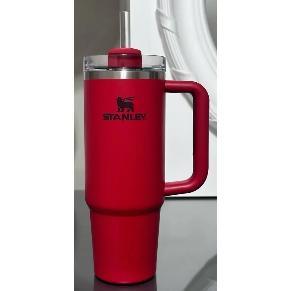 Stanley Quencher H2.0 FlowState 30oz Tumbler- LAVA/ CELEBRATION‎ RED - Picture 3 of 6
